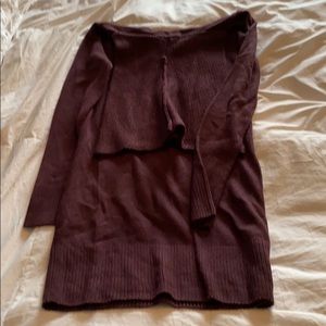 Purple turtleneck tunic